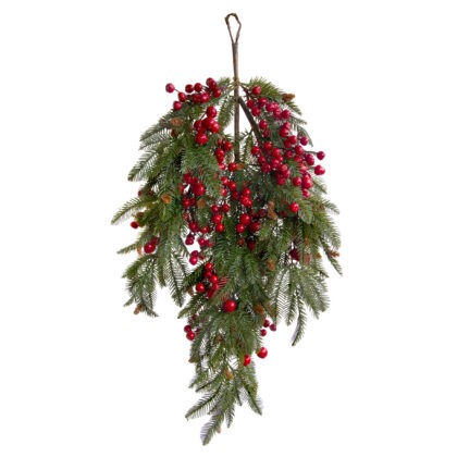 PENDENTE GOTA PINHEIRO COM BERRY - ALT 93 CM (CF1117)