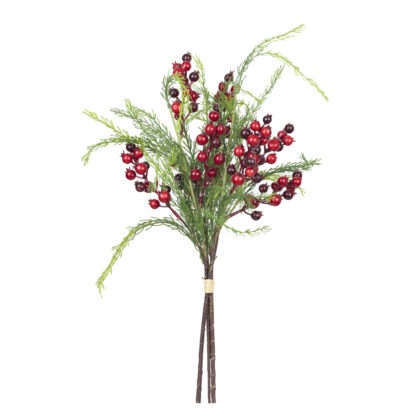 RAMALHETE PINHEIRO COM BERRY - ALT 60 CM (CF1139)