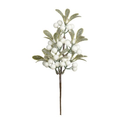 HASTE VISCO ACUCARADO COM BERRY BRANCO - ALT 30 CM (CF1181)