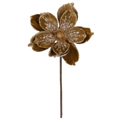 POINSETIA VELUDO MARROM X 11 - ALT 45 X DIAM 24 CM (CF1331)
