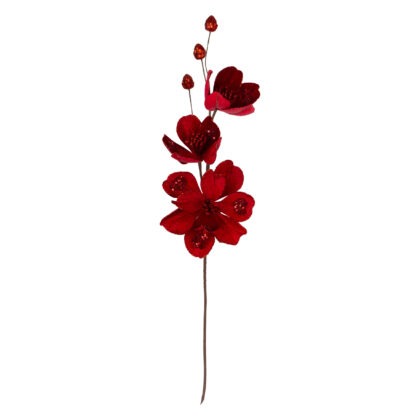 HASTE NATALINA VERMELHO - ALT 60 CM (CF1338)