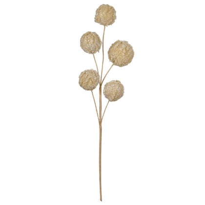 HASTE BOLINHAS BEGE X 5 - ALT 50 CM (CF1345)