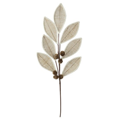 HASTE FOLHAGEM MARROM COM PINHO - ALT 70 CM (CF1349)