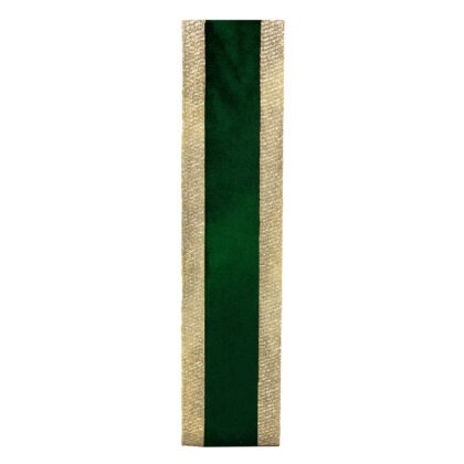 FITA NATALINA VERDE COM GLITTER - COMP 9,14 M X LARG 6,3 CM (CR0521)