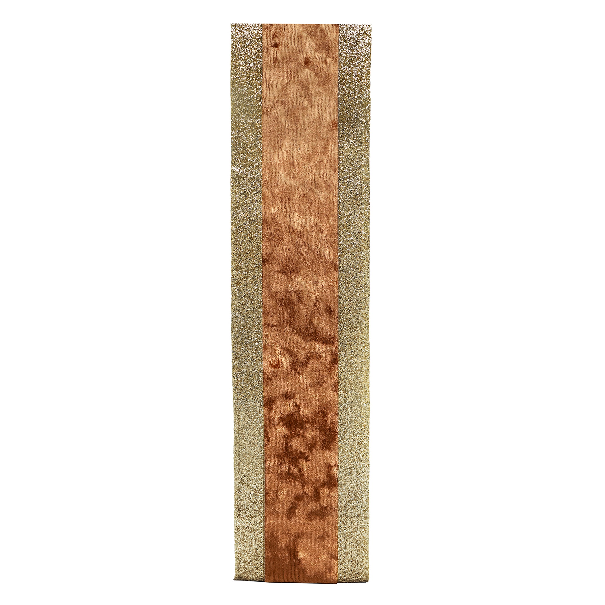 FITA NATALINA COBRE COM GLITTER - COMP 9,14 M X LARG 6,3 CM (CR0522)
