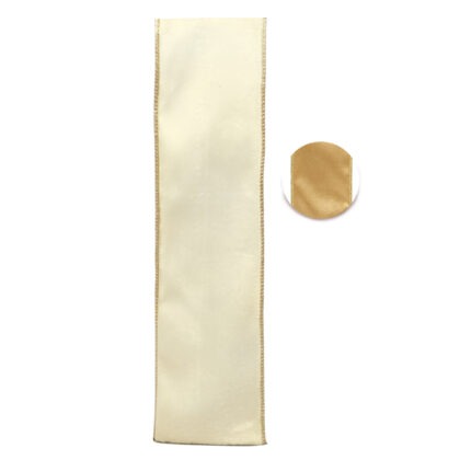 FITA NATALINA VELUDO BRANCA DUPLA FACE - COMP 9,14 M X LARG 6,3 CM (CR0524)